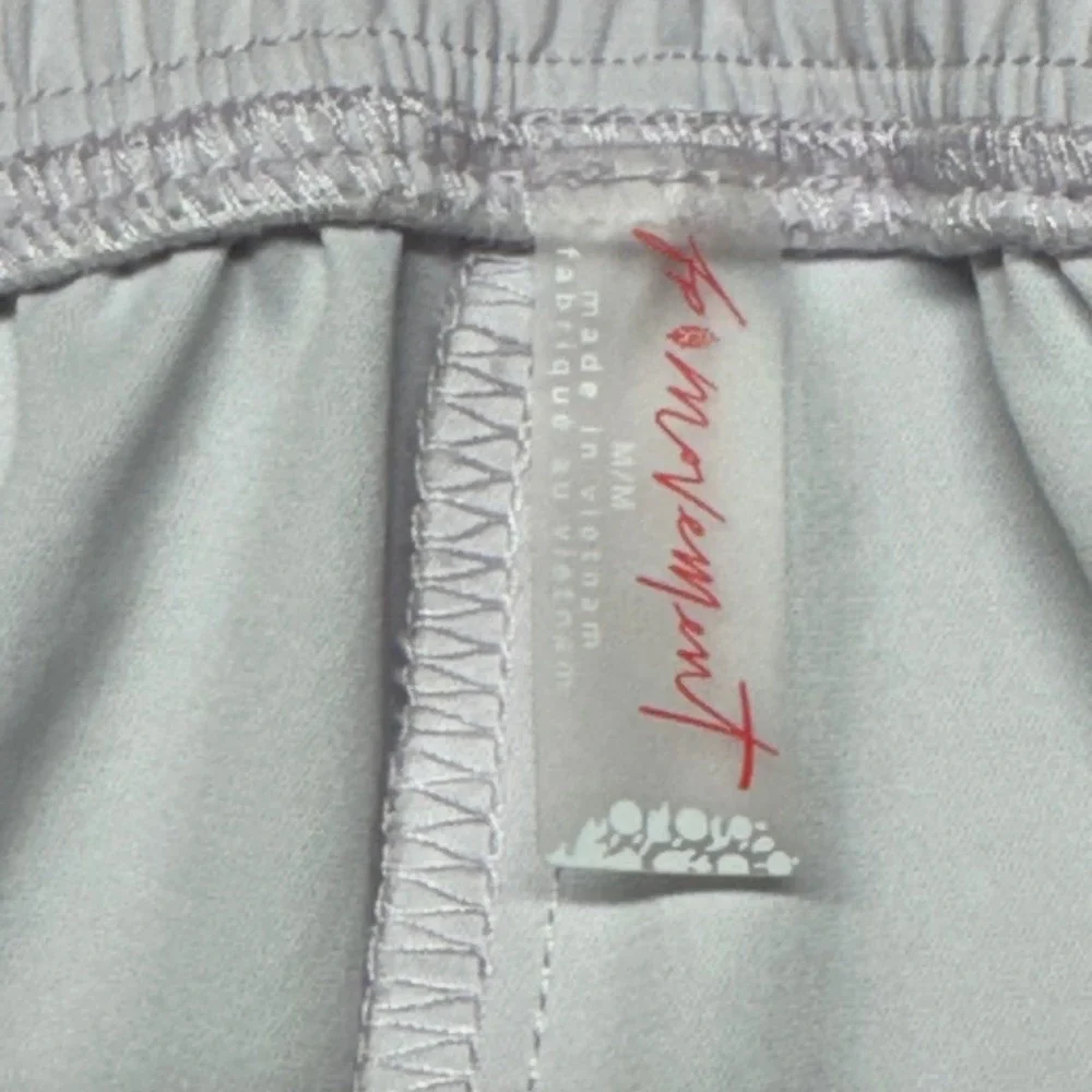 Free People Movement Easy Tiger Shorts M Violet Embroidered Trim Athletic Summer